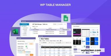 WP Table Manager 4.2.2 – WordPress Table Editor Plugin