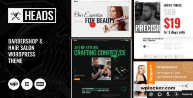 Heads v1.0 – Barbershop & Hair Salon WordPress Theme