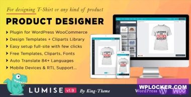 Lumise Product Designer v2.0.9 – WooCommerce WordPress