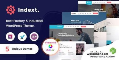 Indext v2.3 – Industrial Business WordPress Theme + RTL