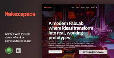 Makerspace v1.0 – FabLab & Community Workshop WordPress Theme