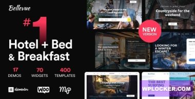 Bellevue v4.2.10 – Hotel + Bed and Breakfast Booking Calendar Theme