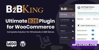 B2BKing v5.5.20 – The Ultimate WooCommerce B2B & Wholesale Plugin