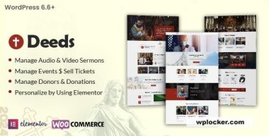Deeds v11.0 – Best Responsive Nonprofit Church WordPress Theme