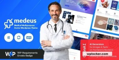 Medeus v1.21.0 – Medical Multipurpose Doctor WordPress Theme