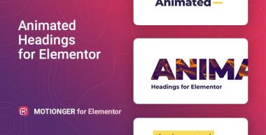 Motionger v2.0.6 – Animated Heading for Elementor