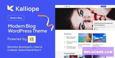 Kalliope v2.9 – Modern Blog WordPress Theme