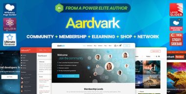 Aardvark v4.7.1 – Community, Membership, BuddyPress Theme