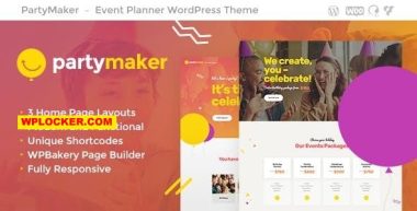 PartyMaker v1.1.16 – Event Planner & Wedding Agency WordPress Theme