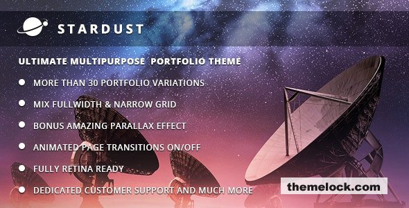 Stardust v3.1 – Multi-Purpose Portfolio WordPress Theme