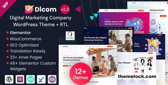 Dicom v2.3 – IT Startup & SEO Marketing Services WordPress Theme