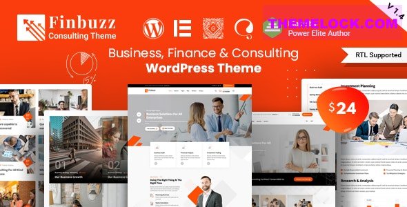Finbuzz v1.9.2 – Corporate Business WordPress Theme
