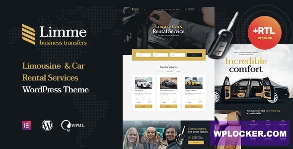 Limme v1.2.3.1 – Limousine Transfers & Car Dealer WordPress Theme + RTL
