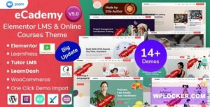 eCademy v6.5 – Elementor LMS & Online Courses Theme  nulled