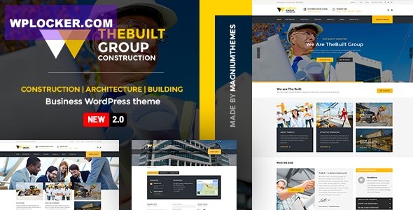 TheBuilt v2.6.2 – Construction and Architecture WordPress theme  nulled