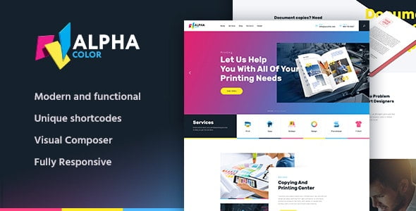 AlphaColor v1.4.8 – Type Design & Printing Services WordPress Theme