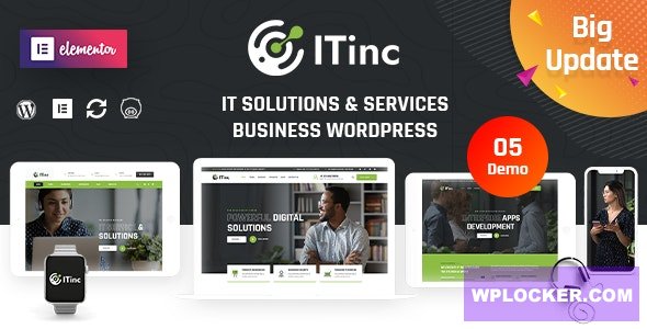 ITInc v3.8 – Technology & IT Solutions WordPress Theme