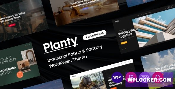 Planty v1.14 – Industrial Fabric & Factory WordPress Theme