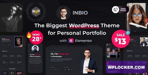 InBio v2.5.1 – Personal Portfolio/CV WordPress Theme