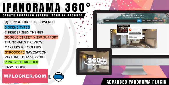 iPanorama 360° v1.8.1 – Virtual Tour Builder for WordPress
