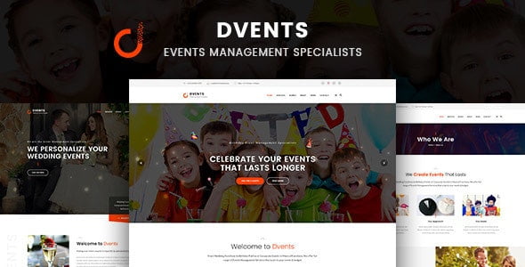 Dvents v1.2.8 – Events Management Companies and Agencies WordPress Theme