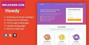 Howdy v1.1.3 – Multipurpose High-Converting Landing Page WordPress Theme