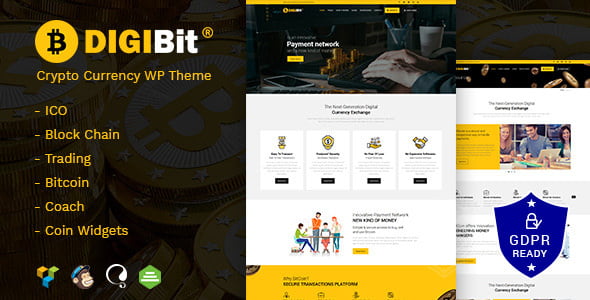 DigiBit v2.3 – Cryptocurrency Mining WordPress Theme