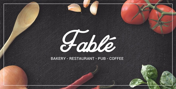 Fable v1.3.8 – Restaurant Bakery Cafe Pub WordPress Theme