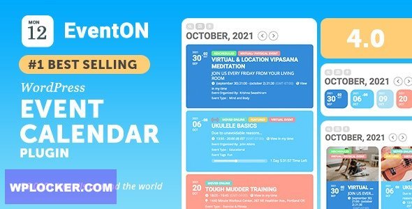 EventON v4.5.9 – WordPress Virtual Event Calendar Plugin  nulled