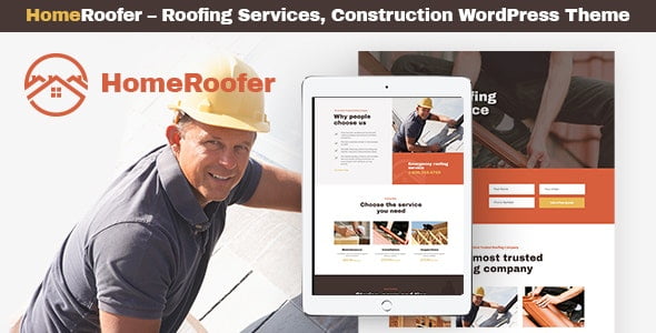 HomeRoofer v2.2 – Roofing Company Services & Construction WordPress Theme