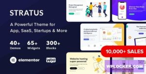Stratus v4.2.5 – App, SaaS & Software Startup Tech Theme  nulled