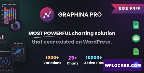 Graphina Pro v1.4.5 – Elementor Dynamic Charts, Graphs, & Datatables
