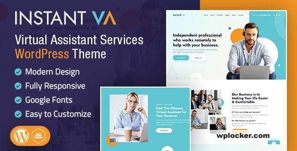 Instant VA v1.0 – Virtual Assistant WordPress Theme