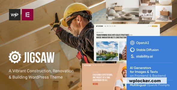 Jigsaw v1.0 – Building & Construction WordPress Theme