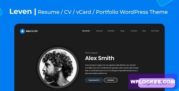 Leven v1.8.0 – CV/Resume Theme
