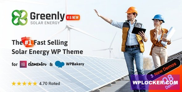Greenly v6.4 – Ecology & Solar Energy WordPress Theme