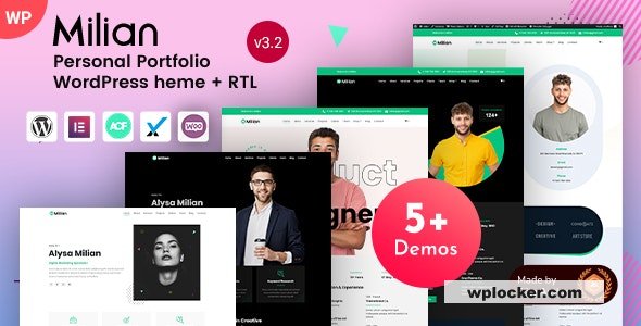 Milian v3.2 – Personal Portfolio & Online Resume CV WordPress Theme