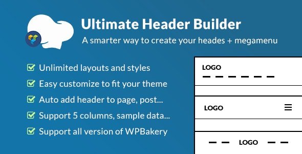 Ultimate Header Builder v1.8.2 – Addon WPBakery Page Builder