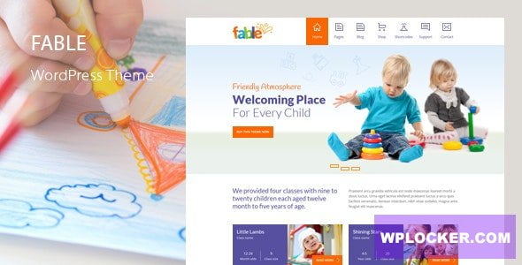 Fable v4.1 – Children Kindergarten WordPress Theme