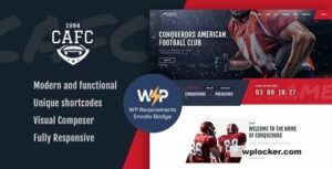 Conquerors v1.2.13 – American Football & NFL WordPress Theme