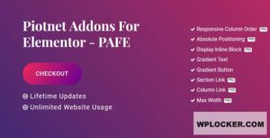Piotnet Addons Pro For Elementor v7.1.28  nulled