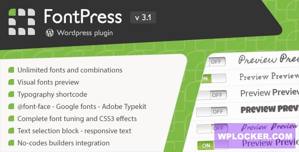 FontPress v3.3.9 – WordPress Font Manager  nulled