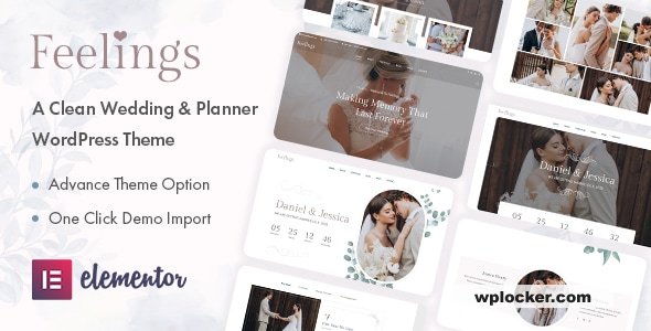 Feelings v1.0.5 – Wedding & Planner WordPress Theme