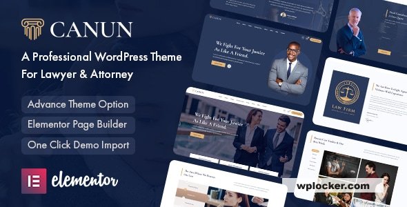 Canun v1.0.5 – Lawyer & Attorney WordPress Theme