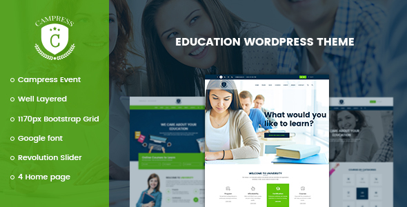 Campress v1.33 – Responsive Education, Courses and Events