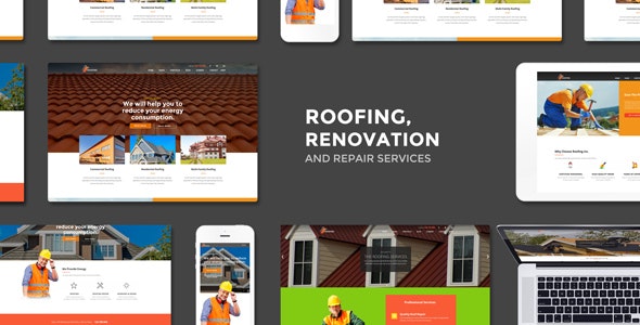 Roofing v3.6 – Renovation & Repair Service WordPress Theme