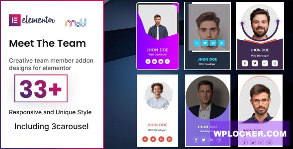 Meet the team elementor addon v2.7