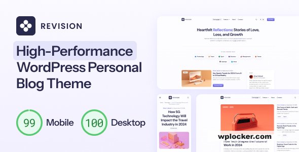 Revision v1.0.3 – Optimized Personal Blog WordPress Theme
