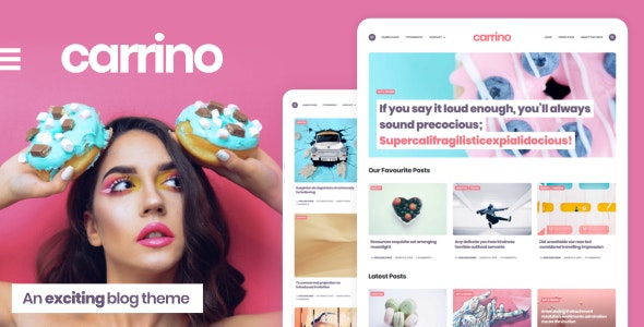 Carrino v1.8.5 – An Exciting Gutenberg Blog Theme