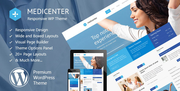 MediCenter v14.9 – Responsive Medical WordPress Theme